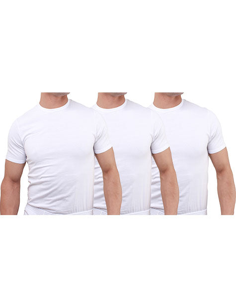 Pack of 3 Basic Half Sleeve Undershirt 100% Cotton