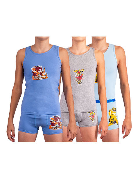 Pack of 3 Boys Printed Boxer Set
