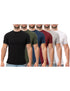 Pack of 6 Men Half Sleeve Crew-Neck
