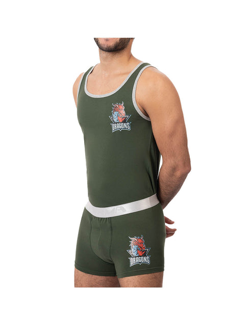 طقم بوكسر مطبوع ليكرا رجالي