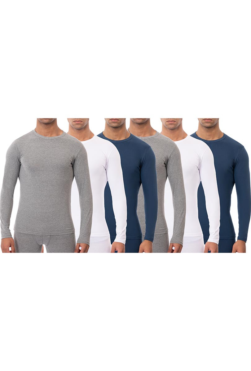 Men LongSleeve Thermal Undershirt x6 Forma
