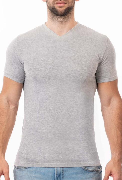 Pack Of 6 Men Half Sleeve V-Neck