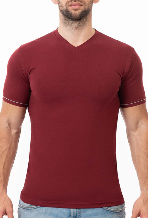 Pack Of 6 Men Half Sleeve V-Neck