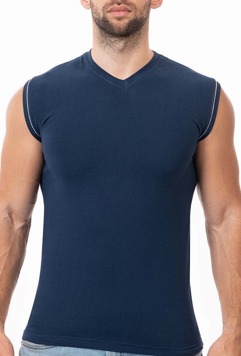 Pack of 6 Men Sleeveless V-Neck