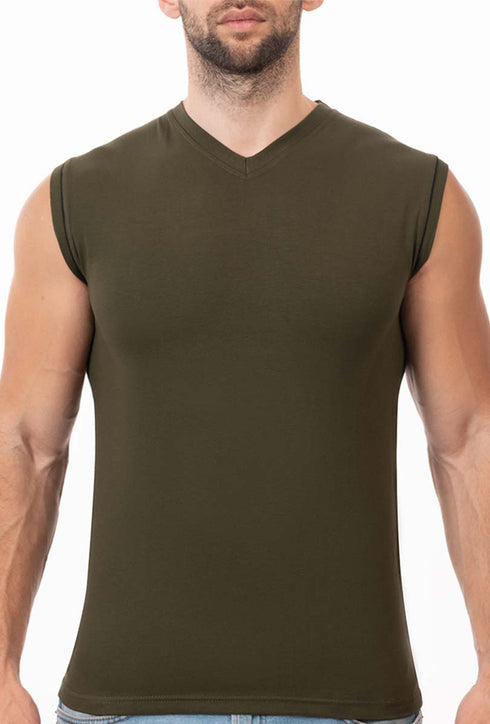 Pack of 6 Men Sleeveless V-Neck