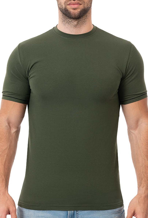 Pack of 6 Men Half Sleeve Crew-Neck