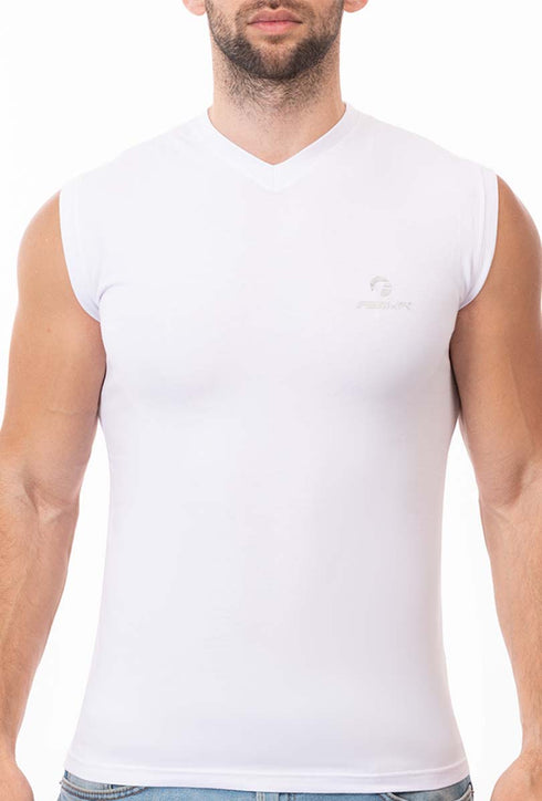 Pack of 6 Men Sleeveless V-Neck