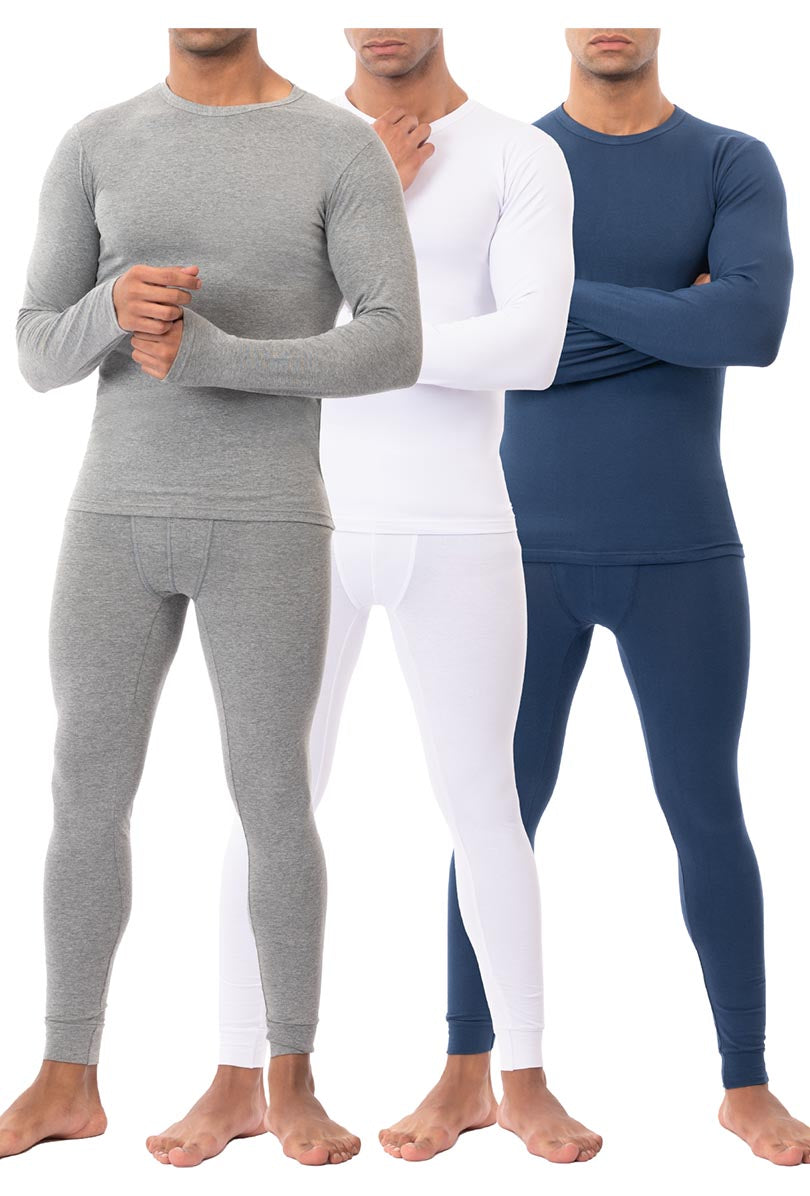 Long Johns Thermajohn Men's Thermal Underwear, Set Crewneck And